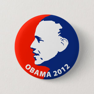 Badge Rond 5 Cm Obama 2012