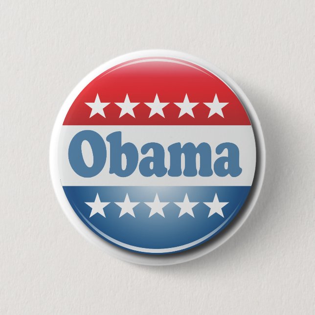 Badge Rond 5 Cm Obama 2012 (Devant)