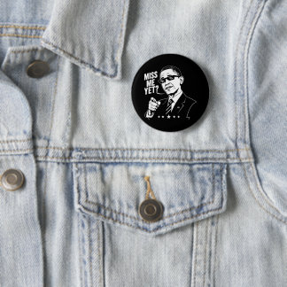 Badge Rond 5 Cm Obama 2028 Me Manque Déjà Président 44 Drôle