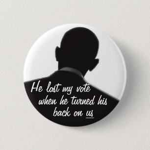 Badge Rond 5 Cm Obama a tourné le dos à nous