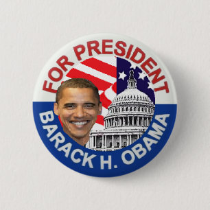Badge Rond 5 Cm Obama Biden