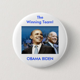 Badge Rond 5 Cm Obama Biden