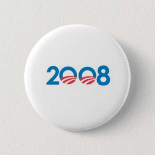 BADGE ROND 5 CM OBAMA BIDEN '08 (Devant)