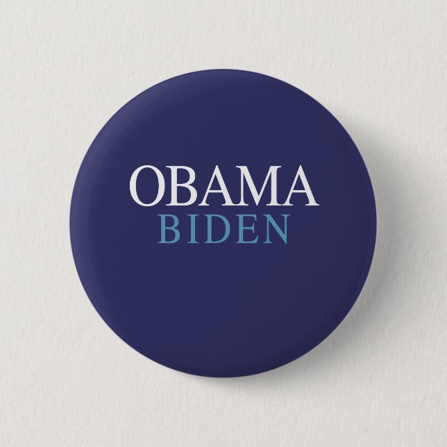 BADGE ROND 5 CM OBAMA / BIDEN 08 (Devant)