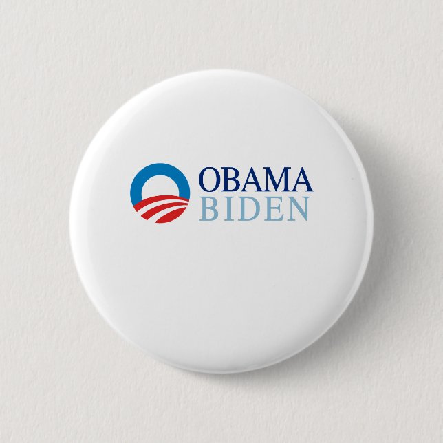 BADGE ROND 5 CM OBAMA / BIDEN 08 (Devant)