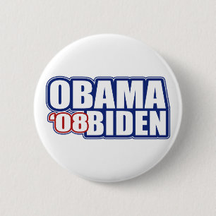 Badge Rond 5 Cm Obama Biden '08 boutons