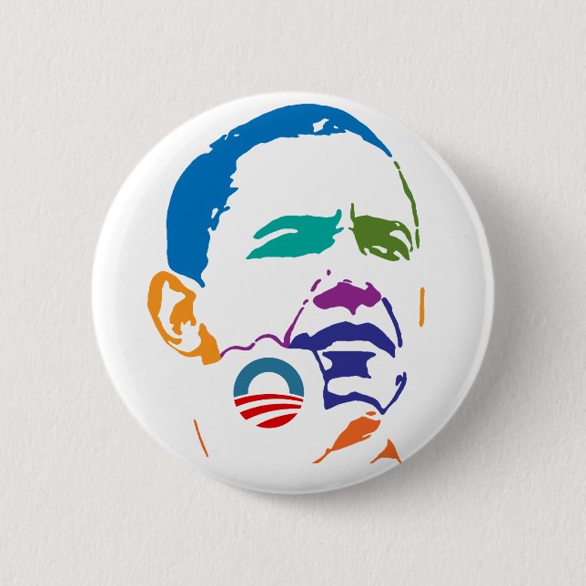 Badge Rond 5 Cm Obama Biden 2012 (Devant)