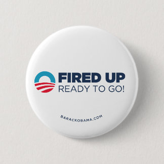 Badge Rond 5 Cm Obama Biden mis le feu, préparent pour aller (le