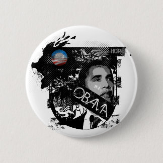 Badge Rond 5 Cm Obama : Bouton d'espoir par Ryan