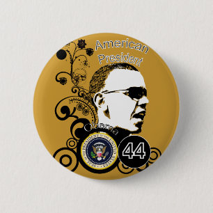 Badge Rond 5 Cm Obama change de couleur Arrière - plan