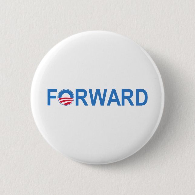 Badge Rond 5 Cm Obama en avant (Devant)