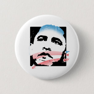 BADGE ROND 5 CM OBAMA : ESPOIR
