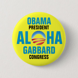 BADGE ROND 5 CM OBAMA/GABBARD 2012