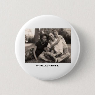 Badge Rond 5 Cm Obama, INSPIRE.DREAM.BELIEVE.