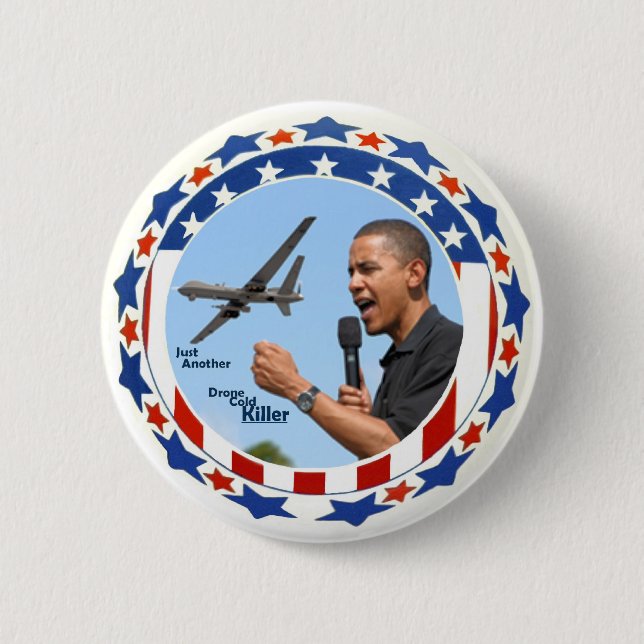 Badge Rond 5 Cm Obama : Juste un autre tueur de froid de bourdon (Devant)