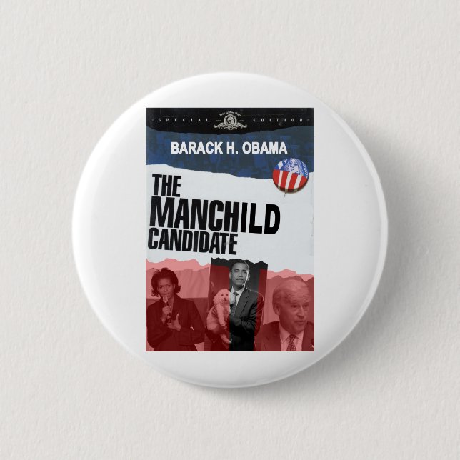 Badge Rond 5 Cm Obama : Le candidat de MANCHILD (Devant)