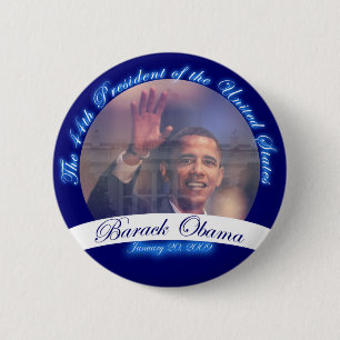 Badge Rond 5 Cm Obama : Le quarante-quatrième Président