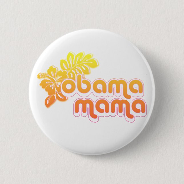 Badge Rond 5 Cm obama mama (Devant)