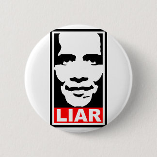 Badge Rond 5 Cm Obama : Menteur