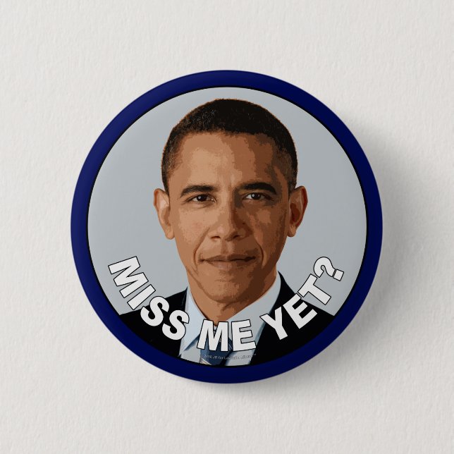 Badge Rond 5 Cm Obama : Mlle Me Yet ? (Devant)