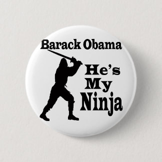 Badge Rond 5 Cm Obama mon Ninja