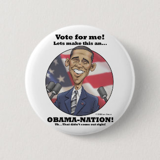 Badge Rond 5 Cm Obama-Nation