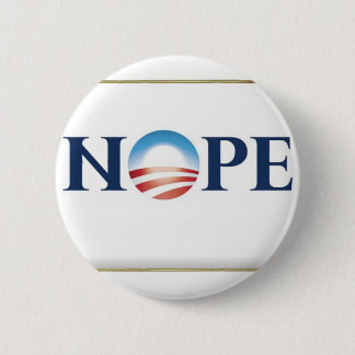 Badge Rond 5 Cm Obama Nope