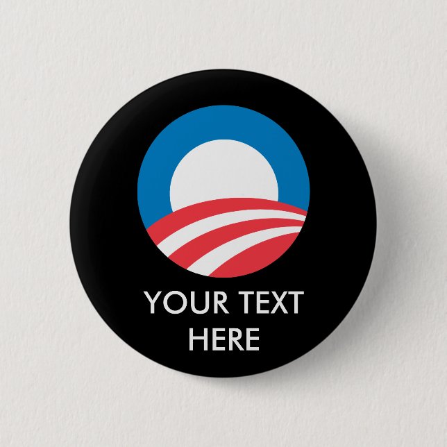 BADGE ROND 5 CM OBAMA_O_ (Devant)