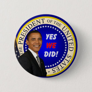 Badge Rond 5 Cm Obama - oui nous nous sommes boutonnés