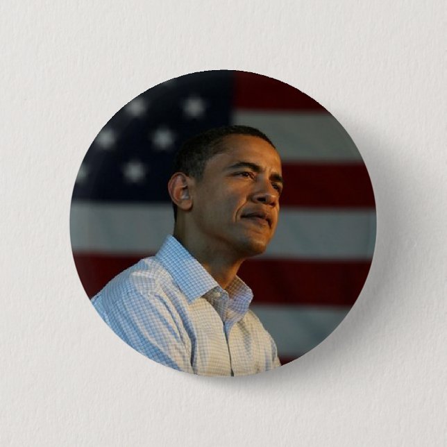 Badge Rond 5 Cm Obama peut (Devant)