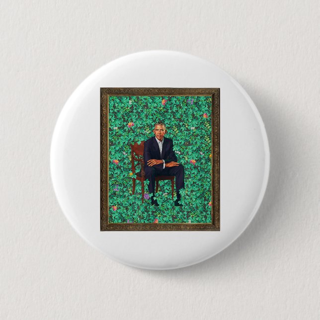 Badge Rond 5 Cm Obama Portrait Tee (Devant)