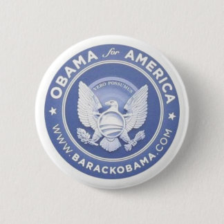 Badge Rond 5 Cm Obama pour l'Amérique