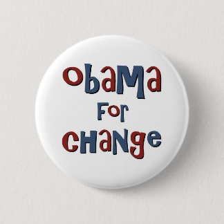Badge Rond 5 Cm Obama pour le changement