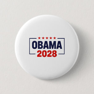 Badge Rond 5 Cm Obama pour le président 2028 Obama 2028
