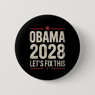 Badge Rond 5 Cm Obama Président Vintage 2028 Obama _13