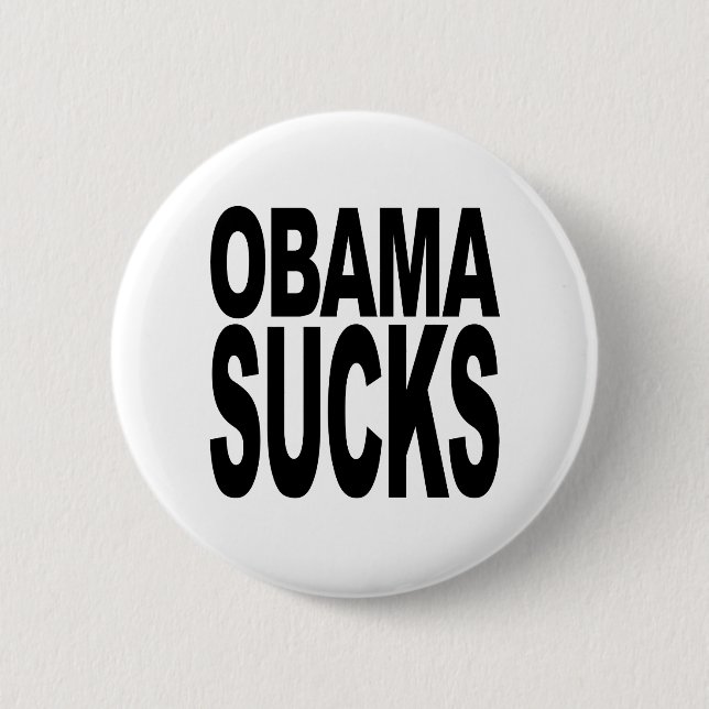 Badge Rond 5 Cm Obama suce (Devant)