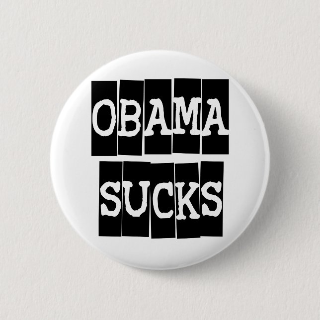 Badge Rond 5 Cm Obama suce (Devant)