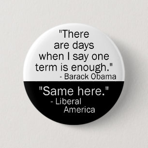 Badge Rond 5 Cm Obama un bouton de terme