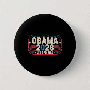 Badge Rond 5 Cm Obama Vintage rétro patriotique 2028