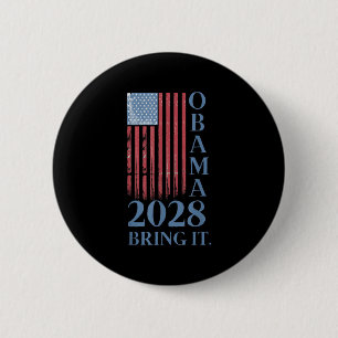 Badge Rond 5 Cm Obama Vintage rétro patriotique 2028