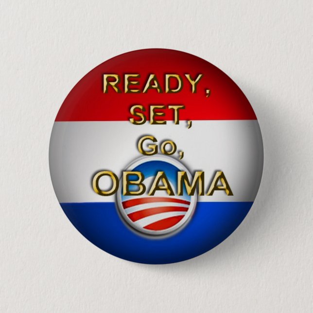 Badge Rond 5 Cm obama vont (Devant)