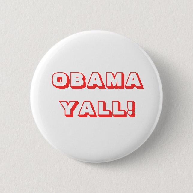 BADGE ROND 5 CM OBAMA YALL ! (Devant)