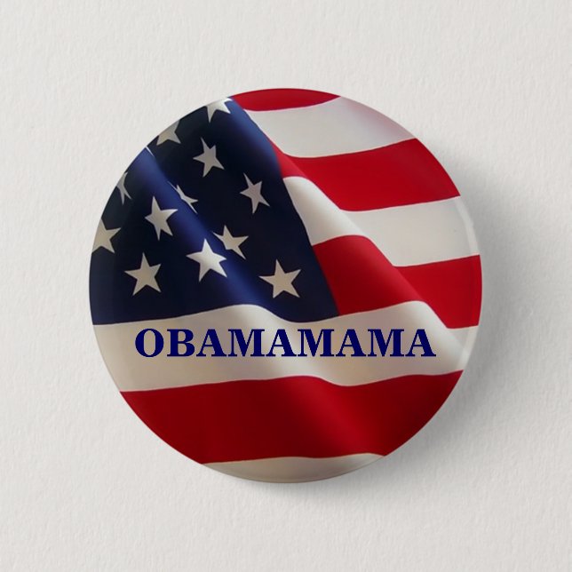 BADGE ROND 5 CM OBAMAMAMA (Devant)