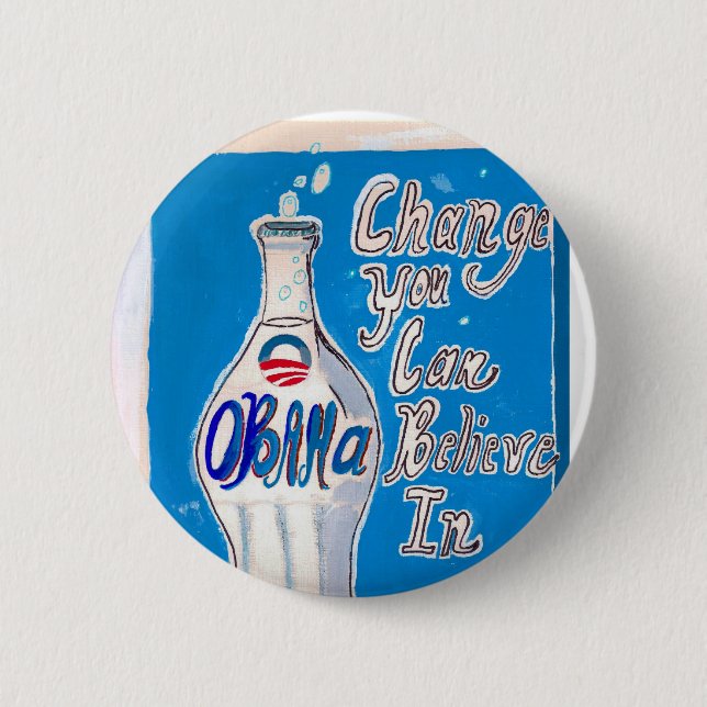 Badge Rond 5 Cm obamawaterdeepblue (Devant)