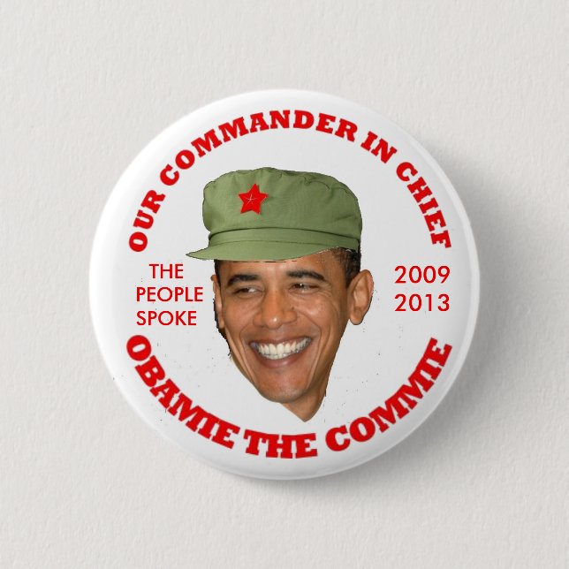 BADGE ROND 5 CM OBAMIE LE COCO (Devant)