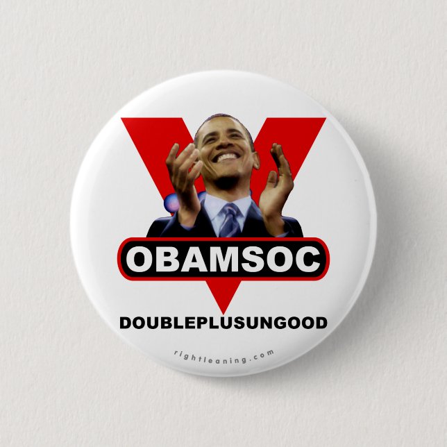 BADGE ROND 5 CM OBAMSOC (Devant)