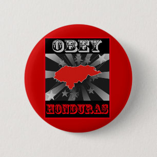 Badge Rond 5 Cm Obéissez le Honduras