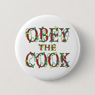 Badge Rond 5 Cm Obey Cook dit les lumières des fêtes
