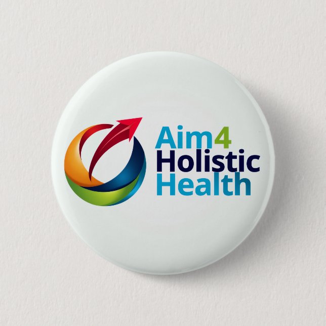 Badge Rond 5 Cm Objectif pour une santé holistique (Devant)