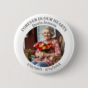 Badge Rond 5 Cm Objet souvenir de mémorial ou de veille À jamais